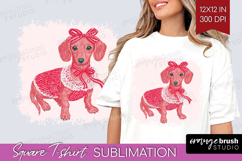 Preppy Valentine Square Tshirt Background - Hand Drawn Day Product Image 1