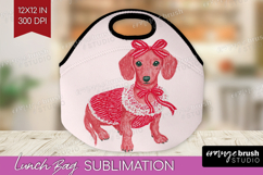 Preppy Valentine Lunch Bag - Hand Drawn Valentines Day Lunch Product Image 1