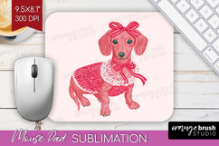 Preppy Valentine Mouse Pad Sublimation - Hand Drawn Day PNG Product Image 1