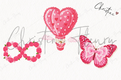 Pink Girly Valentines Clipart | Valentine's Day PNG Product Image 3