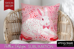 Preppy Valentine Pillow Sublimation - Hand Drawn Valentines Product Image 1