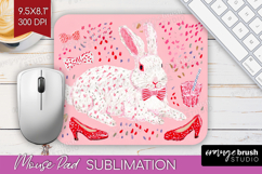 Preppy Valentine Mouse Pad Sublimation - Hand Drawn Day PNG Product Image 1
