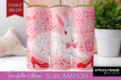 Preppy Valentine Tumbler Wrap - Hand Drawn Valentines Day Product Image 1