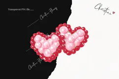 Pink Girly Valentines Clipart | Valentine's Day PNG Product Image 2