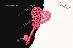Pink Girly Valentines Clipart | Valentine's Day PNG Product Image 2