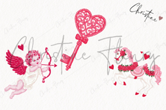 Pink Girly Valentines Clipart | Valentine's Day PNG Product Image 3