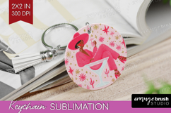 Preppy Valentine Keychain PNG - Hand Drawn Valentines Day Product Image 1