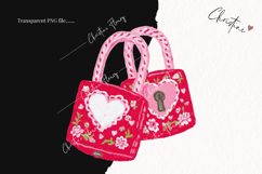 Pink Girly Valentines Clipart | Valentine's Day PNG Product Image 2