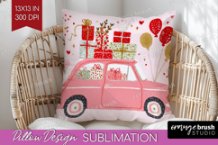 Preppy Valentine Pillow Sublimation - Hand Drawn Valentines Product Image 1