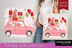 Preppy Valentine Tote Bag - Hand Drawn Valentines Day Tote Product Image 1