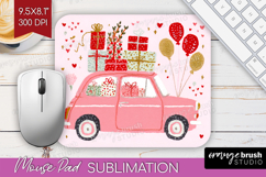 Preppy Valentine Mouse Pad Sublimation - Hand Drawn Day PNG Product Image 1