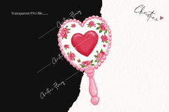 Pink Girly Valentines Clipart | Valentine's Day PNG Product Image 2