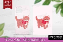 Preppy Valentine Phone Case PNG - Hand Drawn Valentines Day Product Image 1