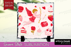 Preppy Valentine Slate PNG - Hand Drawn Valentines Day Slate Product Image 1