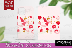 Preppy Valentine Phone Case PNG - Hand Drawn Valentines Day Product Image 1