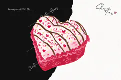Pink Girly Valentines Clipart | Valentine's Day PNG Product Image 2