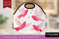 Preppy Valentine Lunch Bag - Hand Drawn Valentines Day Lunch Product Image 1