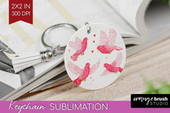 Preppy Valentine Keychain PNG - Hand Drawn Valentines Day Product Image 1