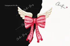 Pink Girly Valentines Clipart | Valentine's Day PNG Product Image 2