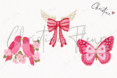 Pink Girly Valentines Clipart | Valentine's Day PNG Product Image 3