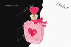 Pink Girly Valentines Clipart | Valentine's Day PNG Product Image 2