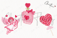 Pink Girly Valentines Clipart | Valentine's Day PNG Product Image 3