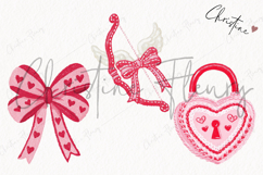 Pink Girly Valentines Clipart | Valentine's Day PNG Product Image 3
