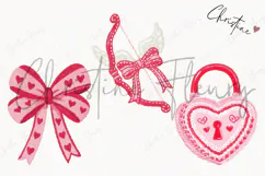 Pink Girly Valentines Clipart | Valentine's Day PNG Product Image 3