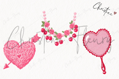 Pink Girly Valentines Clipart | Valentine's Day PNG Product Image 3