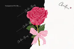 Pink Girly Valentines Clipart | Valentine's Day PNG Product Image 2