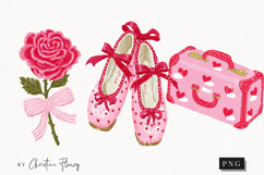 Pink Girly Valentines Clipart | Valentine's Day PNG Product Image 1