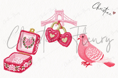 Pink Girly Valentines Clipart | Valentine's Day PNG Product Image 3