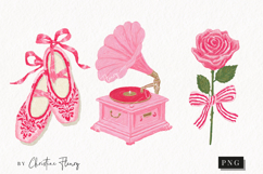 Pink Girly Valentines Clipart | Valentine's Day PNG Product Image 1
