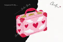 Pink Girly Valentines Clipart | Valentine's Day PNG Product Image 2
