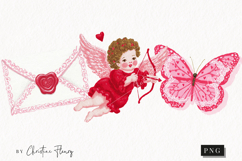 Pink Girly Valentines Clipart | Valentine's Day PNG Product Image 1