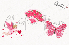 Pink Girly Valentines Clipart | Valentine's Day PNG Product Image 3