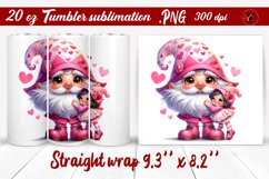Tumbler wrap design | Valentine Gnome Product Image 1