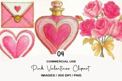 Pink Valentines Clipart Product Image 1