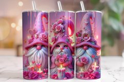Valentine&#039;s Day Gnomes Tumbler Wrap, Valentine Gnome Tumbler Product Image 1