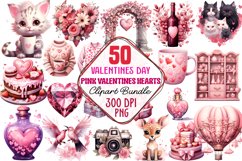 Pink Valentines Day Hearts Clipart Bundle, Valentine Hearts, Valentine Hearts Clipart, Hearts Clipart, Heart Clipart, Watercolor Hearts, Valentines Day Hearts Clipart, Valentine Heart, Valentine Hearts Sublimation, Valentine Hearts watercolor, Watercolor 