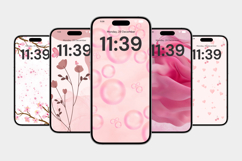 Pink Floral Wallpaper For Desktop iPhone Product Image 4