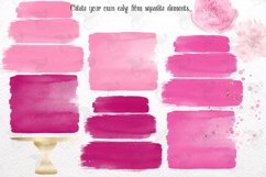 Pink Watercolor Cakes Clipart Product Image 2