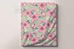 Watercolor floral pattern | Digital paper with pink flowers Product Image 3