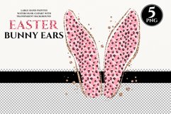 My first Easter, Easter bunny png, floral sublimation, boho png, bunny ears, Easter sublimation, leopard print bunny, leopard baby, Easter bundles, baptism baby, cartoon bunny ears, cute animals, golden glitter, pink leopard pattern, card decoration; roma