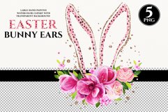 My first Easter, Easter bunny png, floral sublimation, boho png, bunny ears, Easter sublimation, leopard print bunny, leopard baby, Easter bundles, baptism baby, cartoon bunny ears, cute animals, golden glitter, pink leopard pattern, card decoration; roma