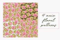 Hand Drawn Watercolor Floral Seamless Pattern