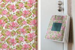 Hand Drawn Watercolor Seamless Floral Pattern, Print on mockups 