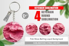 Keychain Pink Wave Liquid Product Image 1