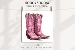 Pink Western Cowboy Boots Wild West Clipart Decor Vintage Art Image Watercolor Transparent Print illustration sublimation creepy printable digital  watercolor Western Cowboy Boots, Wild West clipart, cowboy, vintage american decoration art image