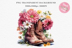 Pink Western Cowboy Boots Wild West Clipart Decor Vintage Art Image Watercolor Transparent Print illustration sublimation creepy printable digital watercolor Western Cowboy Boots, Wild West clipart, cowboy, vintage american decoration art image